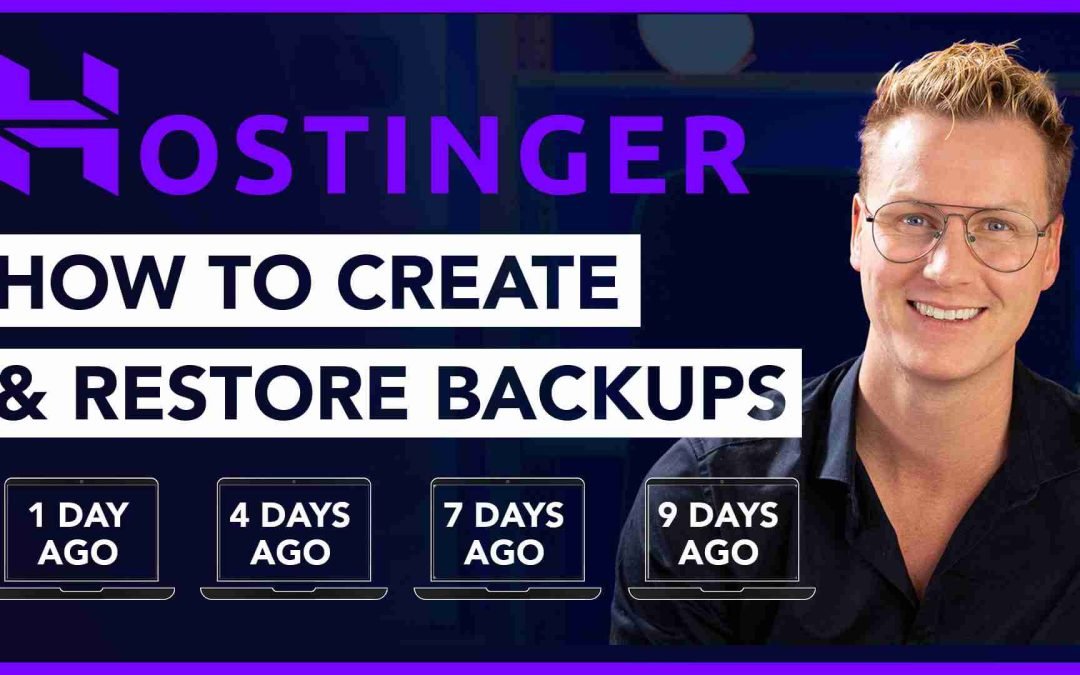 Create and Restore Backups Using Hostinger